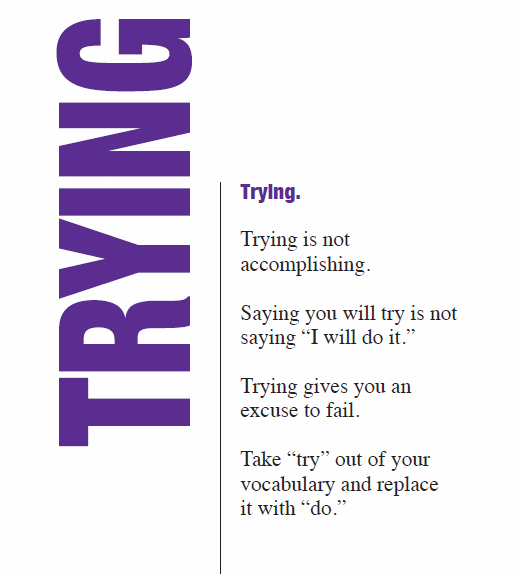 Trying